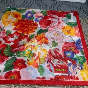 Kenzo Multicolor Floral Scarf